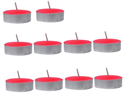 PRETYZOOM LED-Teelichter rauchfreie Sojakerze Duftkerze die Weihnachtskerze das Geschenk Batterien geführte Geburtstagskerzen Weihnachten kleine Kerze posiert Fräulein rot