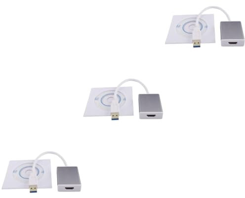 HOMSFOU 3st Usb3.0 Zu Adapter 1080p Audio-Video-kabelkonverter Usb3. 0 Zum Konverter Usb3. 0 Zum Adapter USB Zu Kabel USB Zu Adapter USB Zu HDTV Adapter USB-Adapter Handy Ladestation 12a