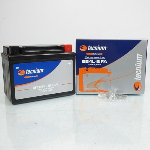 Batterie SLA Tecnium pour Moto Gilera 50 Gsm/H@K/Zulu 2001 à 2003 YB4L-B / 12V 4.2Ah Neuf