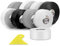 Bokaiya Sigillante Impermeabile, 11m*38mm Battiscopa Morbido PVC Sigillante Autoadesivo Nastro, Impermeabile, Antiolio e Antimuffa Utilizzato per Piastrelle da Cucina/Bagno, Mobili (Bianco)