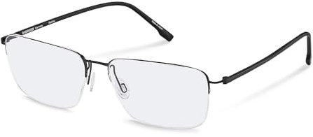 Rodenstock Quadratisch Titan Brillen in Schwarz für Herren, Brille mit Sehstärke, optional mit Sonnenbrillen tönung oder Blaulichtfilter (Modell R7142)