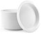 Shefa 200 White Plates, Reusable & Washable, Heavy Duty Dinnerware, Microwave-Safe Crockery - Ideal for Birthday, Parties, Camping, Catering (9 inch 200 Plates, White)