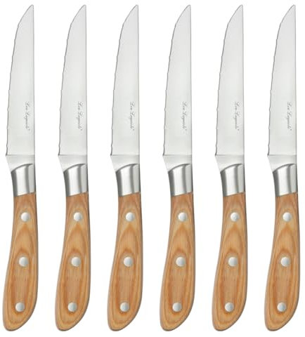 Lou Laguiole Elias - Coffret 6 couteaux steak bois de pakka
