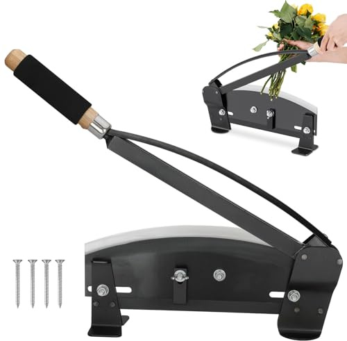 Wonglea Professioneller Blumenstiel-Ausstecher, groß, robust, für frische Blumen, 35,6 cm lange Edelstahlklinge, Floristen-Zubehör, perfekt zum Schneiden von Blumensträußen (robuster Ausstecher)
