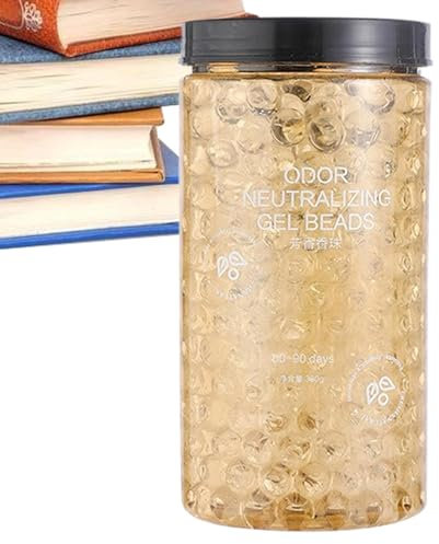 Perles éliminatrices d'odeurs, perles de parfum frais, désodorisant idéal pour salle de bain, maison, salon, et, 3,5 x 6,8 cm, 300 g, avec des parfums naturels, nettoyant