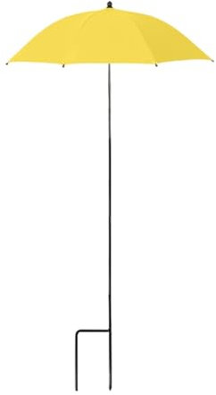 LOVIVER Parapluie Jardin Structure en Alliage Léger, Parapluie de Protection Solaire pour Plantes en Pot, Couvre-Ombre des Plantes pour Jardin et Terrasse, Jaune