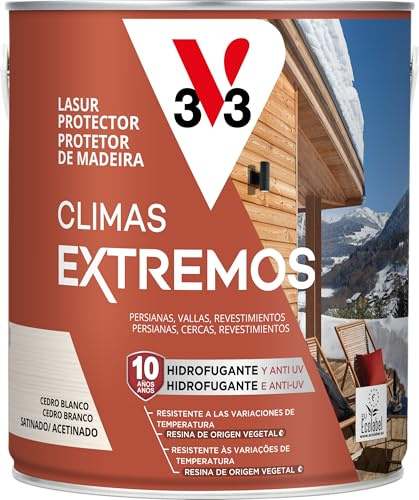 V33 Lasur Protector Climas Extremos Satinado Cedro Blanco 2,5L