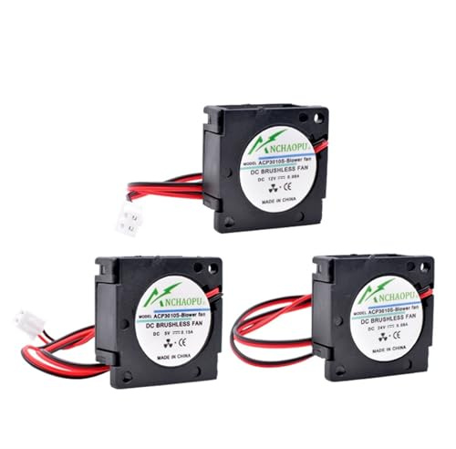 KARBYD 1PCS ACP3010S 3cm 30mm fan 30x30x10mm DC5V 12V 24V USB Mini side blower cooling fan for router projector 3D printer(24V xh2.54pin)