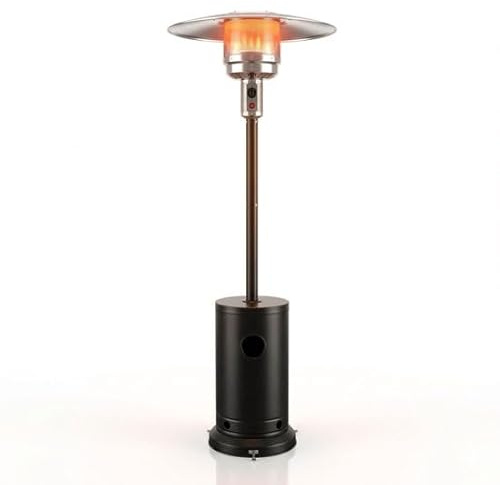 HEAT Solvarme Parasol Chauffant - 30 Mbar - pour Usage Extérieur - 46x46x220 cm - Puissance 13 kW (Noir)