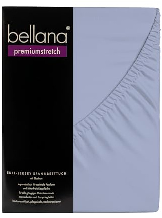 Bellana premiumstretch Spannbetttuch | Mako Baumwolle mit Elasthan | Edel-Jersey | samtweich & angenehm zur Haut