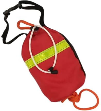 Wurfsack Wasserrettung 21m Sicherheitsseil für Boot Kanu Segeln Rettungsger | Rope Throw Bag | 21m Rettungsseil für Wasserrettung | Hochsichtbar | Robustes 35kN Nylon | Für Boot Kanu Segeln Eisfischen