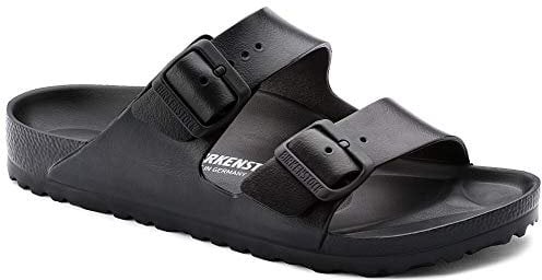Birkenstock Arizona, Sandali Unisex Adulto, Nero (Schwarz), 37 (Stretta)