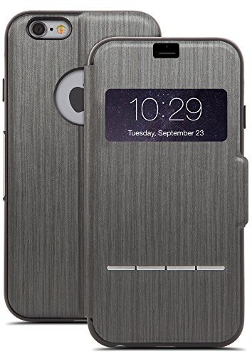 Moshi 99MO072304 SenseCover Stahl in schwarz für Apple iPhone 6 Plus