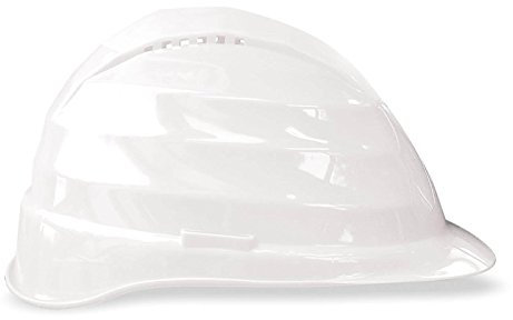 Feldtmann - Bauhelm,Rockmann C6' | EN 397 Schutzhelm mit 6 Punkt Aufhängung | Kopfschutz in Weiß, Bauhelme, Schutzhelme, Arbeitsschutzhelm