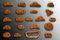 Move-it-Climbingholds Footsteps 2 (Spax) Klettergriffe XS, Farbe:grau