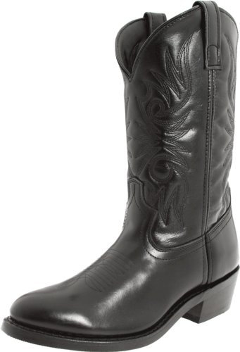 Laredo Mens Paris Round Toe Pull On Casual Boots Mid Calf - Black - Size 8 D_M