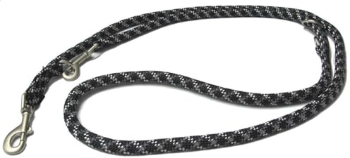 Wolters | Führleine Everest reflektierend in Schwarz/Graphit | L 200 cm x B 1,3 cm
