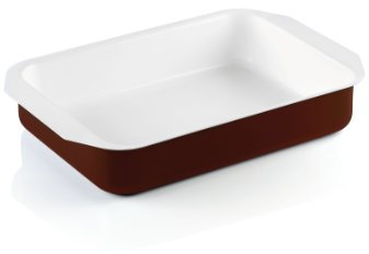Bialetti Y0CWLS0002 - Ceramic Ok Pirofila 30 x 22 cm, Rivestimento in Ceramica e Adatta all'induzione