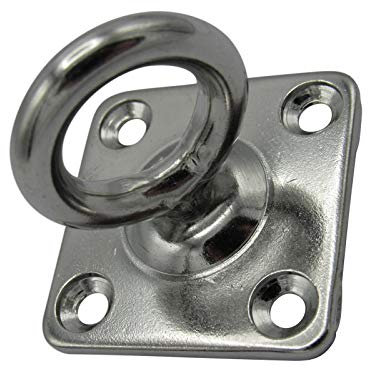 Swivel Marine Eye Plate Stainless Steel 8MM (Rope Wire Chain Decking Attachment)