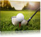 Pixxprint Golf Abschlag, Größe: 100x70cm, Leinwandbild, fertig gespannt, Wandbild, Dekoration, Kunstdruck, kein Poster