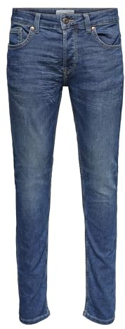 Only & Sons Male Slim Fit Jeans ONSLOOM Mid Rise Slim Fit Jeans