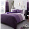 Lions Modern Urban Ombre Duvet Cover with Pillowcase, Poly Cotton Bedding Set, Easy Care Soft Quilt Covers, Machine Washable, Purple, Double Bed, 200x200cm