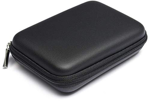 Stockton Housse Protection pour Disque Dur Pochette Case avec Fermeture Housse Portable de Voyage pour Câble USB/Disque Dur/Chargeur/Powerbank-Noir