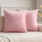 MIULEE Copricuscini Divano Camera da Letto Cuscini Arredo Fodere Arredamento Casa Federe Moderni Elegante Morbido Resistente in Velluto con la Cerniera Invisibile 2 Pezzi Rosa Sakura 40X40 CM