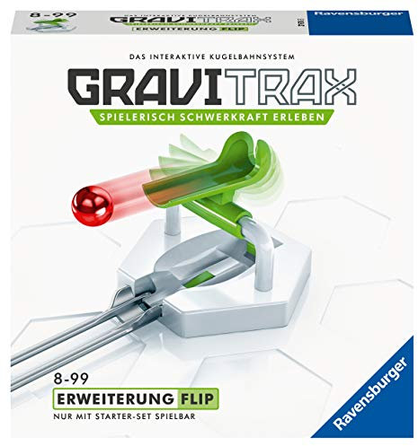 Ravensburger GraviTrax Kugelbahn - Erweiterung Action-Stein Flip 27616, für Kinder ab 8 Jahren und Erwachsene