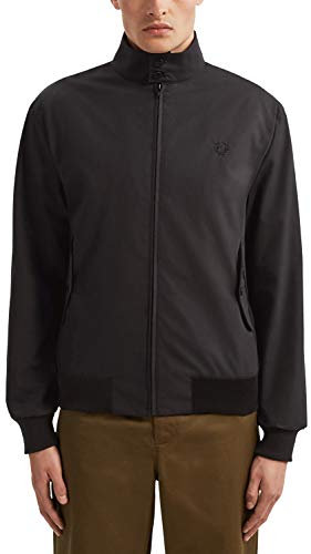 Fred Perry - Herrenjacke Harrington Made IN England Modell Schwarze Farbe - Schwarz, M