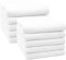 ZOLLNER 10er Set Handtücher, Badhandtücher, 50x100 cm, Baumwolle, weiß