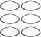 Serre-Tête Homme Élastique 6 Pcs Serre-Tête en Métal Unisexe Bandeaux Cheveux Ondulés pour Homme Sport Extérieur Yoga