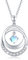 CUOKA MIRACLE Regenbogen Mondstein Halskette Silber 925 Mondstein Anhänger Sternenhimmel Kette Mondstein Schmuck für Damen Mutter Tochter