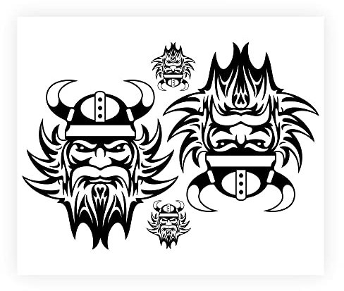 4R Quattroerre.it Aufkleber Set für Scania LKW rechts und Links schwarz 50x35cm 1092