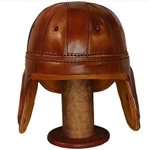 Leather Football Helmet Red Grange Era Full Size