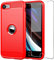 Folmeikat iPhone SE 2020,iPhone 8,iPhone 7 Phone Case, With Screen Protector Shockproof Crystal Clear Hard Bumper Slim Protective iPhone for iPhone SE 3 2022 Case 4.7 (iphone 8 Red)