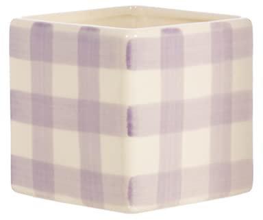 Sass & Belle Gingham Planter Lilac