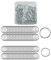 100 Stück Buchringe 20mm 25mm Binder Ringe Metall Buchbinderinge Buch Ringe Loseblatt Verbinder Ringe Heftringe Schlüsselringe für Scrapbook Album Handwerk - Karteikarten Ring von ZITFRI(Silber)