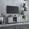 Eckschrank für Fernseher, TV-Schrank mit Beinen aus Metall, grau, 103,5 x 35 x 50 cm, stabil + robust, funktionaler Stauraum