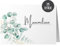 25 Tischkarten Hochzeit by Things of Happiness | Sitzplatzkarten Blanko | Platzkarten, Namensschilder Namenskarten 25er Set im Boho Design (Grün Eucalyptus)