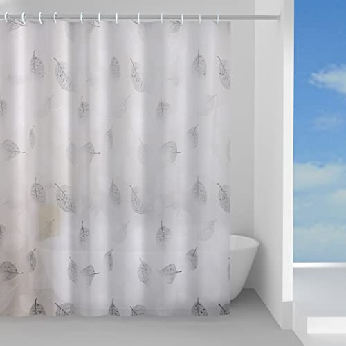 Gedy | Fogliage Tenda Doccia in Peva, Finitura Grigia, Dimensioni 200 x 120 x 0,1 cm e 0,255 kg