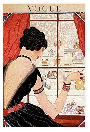 Vogue-Poster, Vogue-Druck, Vintage-Poster, Retro-Poster 21, Leinwand-Poster, Schlafzimmer-Dekor, Sportlandschaft, Büro, Raumdekoration, Geschenk, ungerahmt, 30 x 45 cm