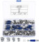 Cam Lock Nuts and Cam Screws, 110 Pcs Cam Locks for Furniture Connecting Cam Lock Fittings, 3 in 1 Cam Connector Bolt Fittings Fasteners Hardware Parts for Drawer Dresser Cabinet