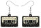 DALANE Acryl Fun Vintage Radio Kassette Ohrringe Retro Schmuck für Frauen Mädchen 80er 90er Jahre Nostalgie Geschenke (Schwarz)
