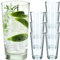 KADAX Verres à boisson, verres à cocktail en verre robuste, verres à long drink, verres universels pour eau, jus, boissons ou whisky (8 x 340 ml)