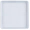 TopHomer Platillo cuadrado blanco para macetas suculentas para patio, jardín, porche, invernadero (18 mm)