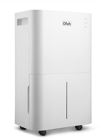 20L/Day Dehumidifiers for Home,Quiet Air Dehumidifier with Digital Humidity Display,Dehumidifier 3 Dehumidification Modes,24 Hour Timer,Auto or Manual Drainage,Ideal for Damp and Laundry Drying
