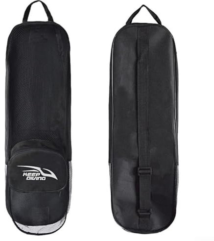 Zaino per immersioni subacquee, resistente borsa a rete regolabile con tracolla singola per pinne da snorkeling, pinne, immersioni, attrezzi subacquei