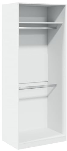 vidaXL Garde-Robe Blanc 80x50x200 cm Bois d'ingénierie