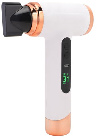 Schnurloser Haartrockner, 200 W Reise-Haartrockner, Fön, 15000 MAh Akku, Wiederaufladbar über USB, Haarpflege bei Konstanter Temperatur für Studentenwohnheime (WHITE)